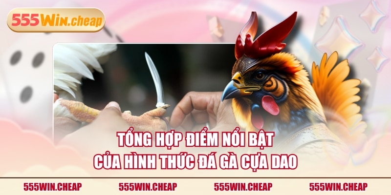 Tổng hợp điểm nổi bật của hình thức đá gà cựa dao
